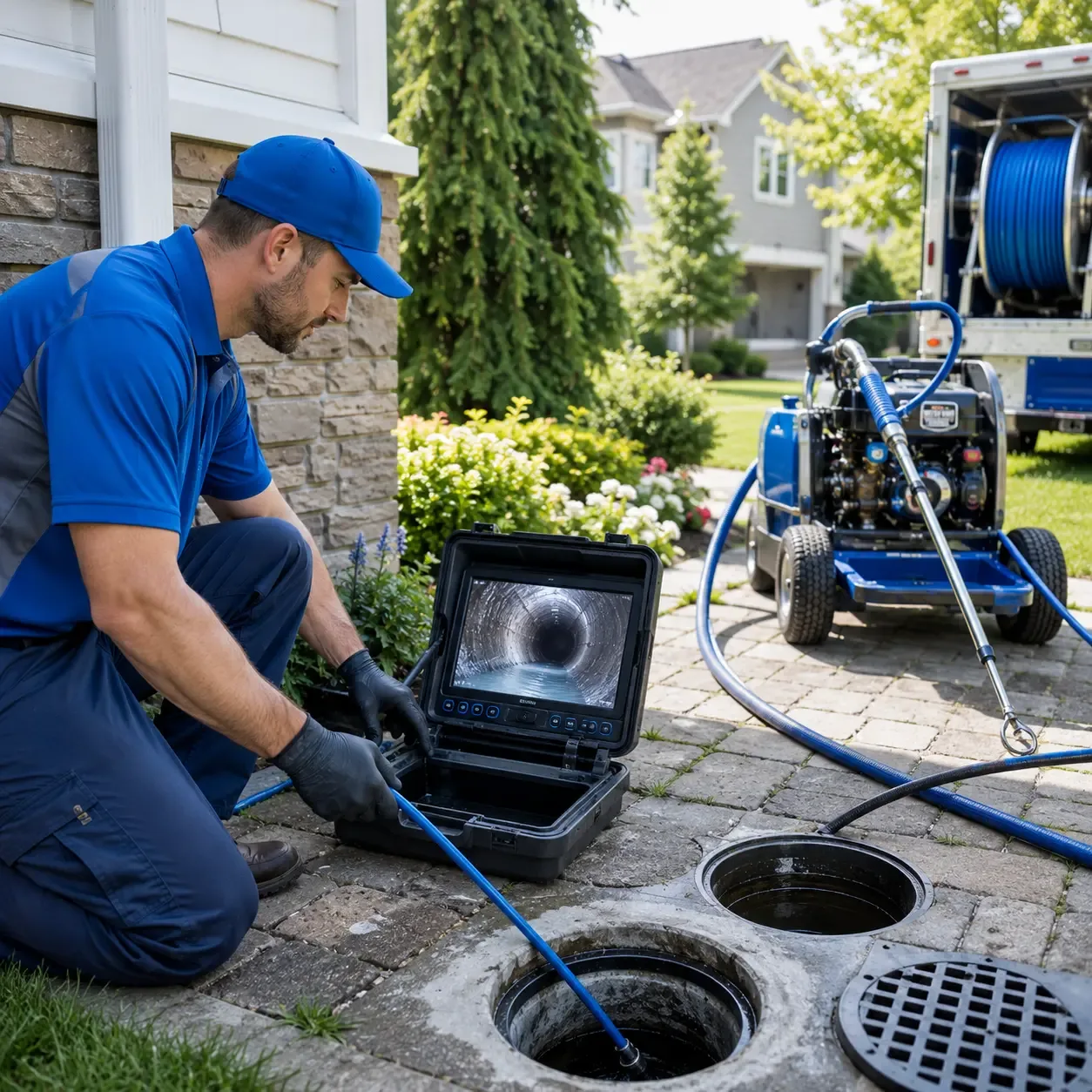 Outdoor drain cleaning professionals serving Hockley, TX