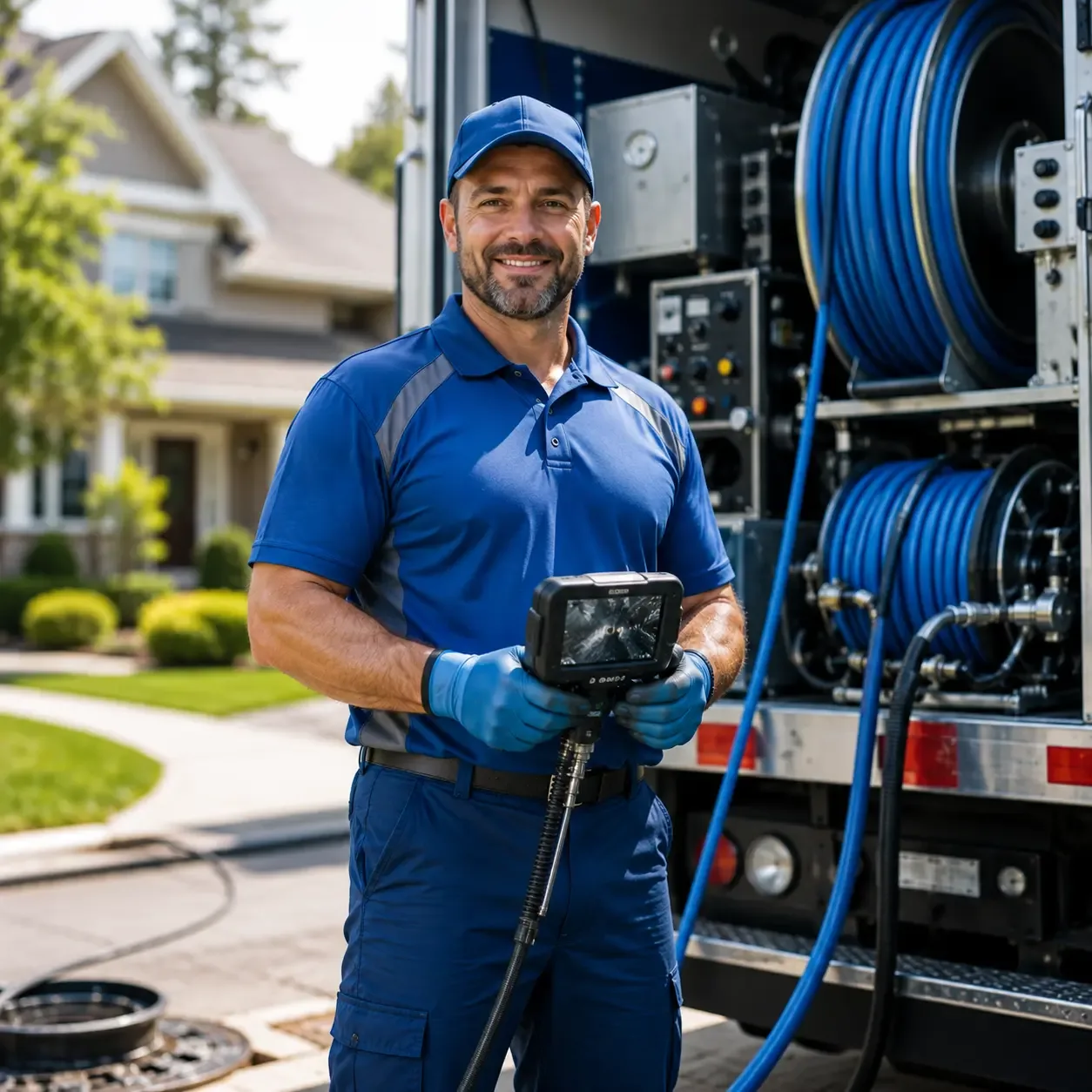 Local outdoor drain cleaning specialists in Hockley, TX